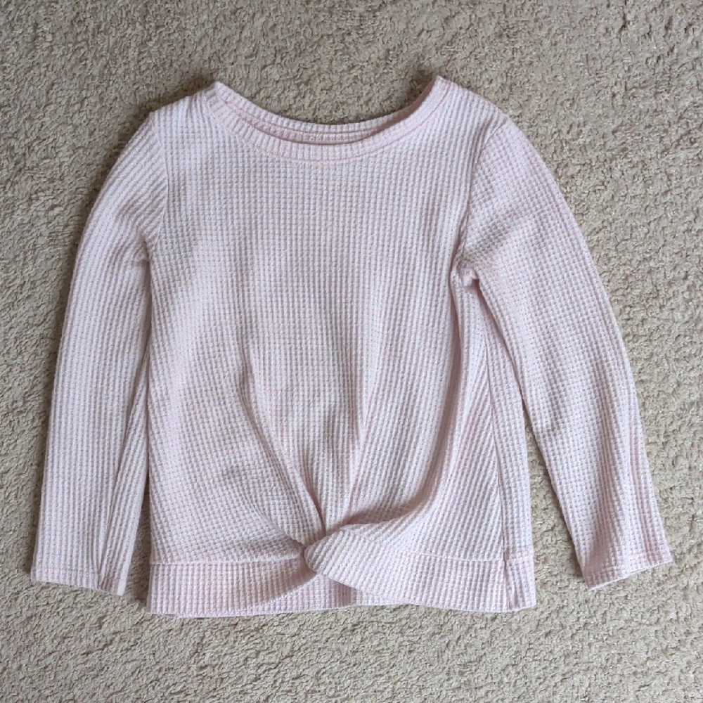 Cat & Jack Pink Waffle Knit Shirt